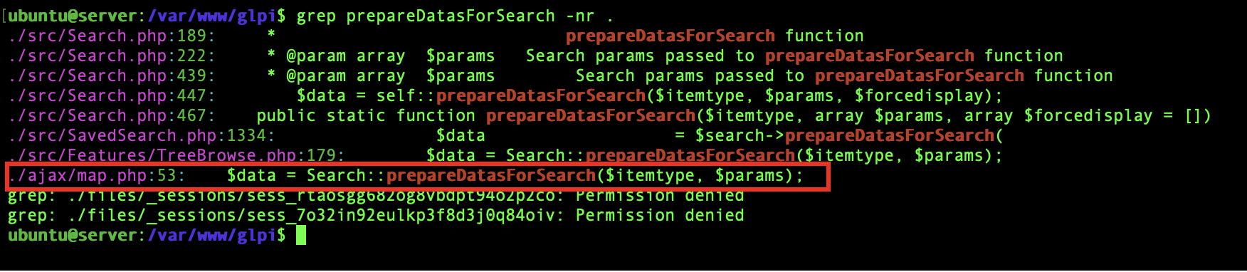 Refs to prepareDatasForSearch